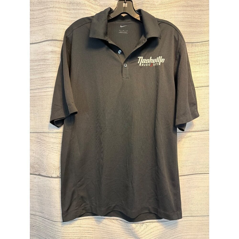 Nike Mens Polo Shirt Nashville Music City Embroidered Logo Size M
